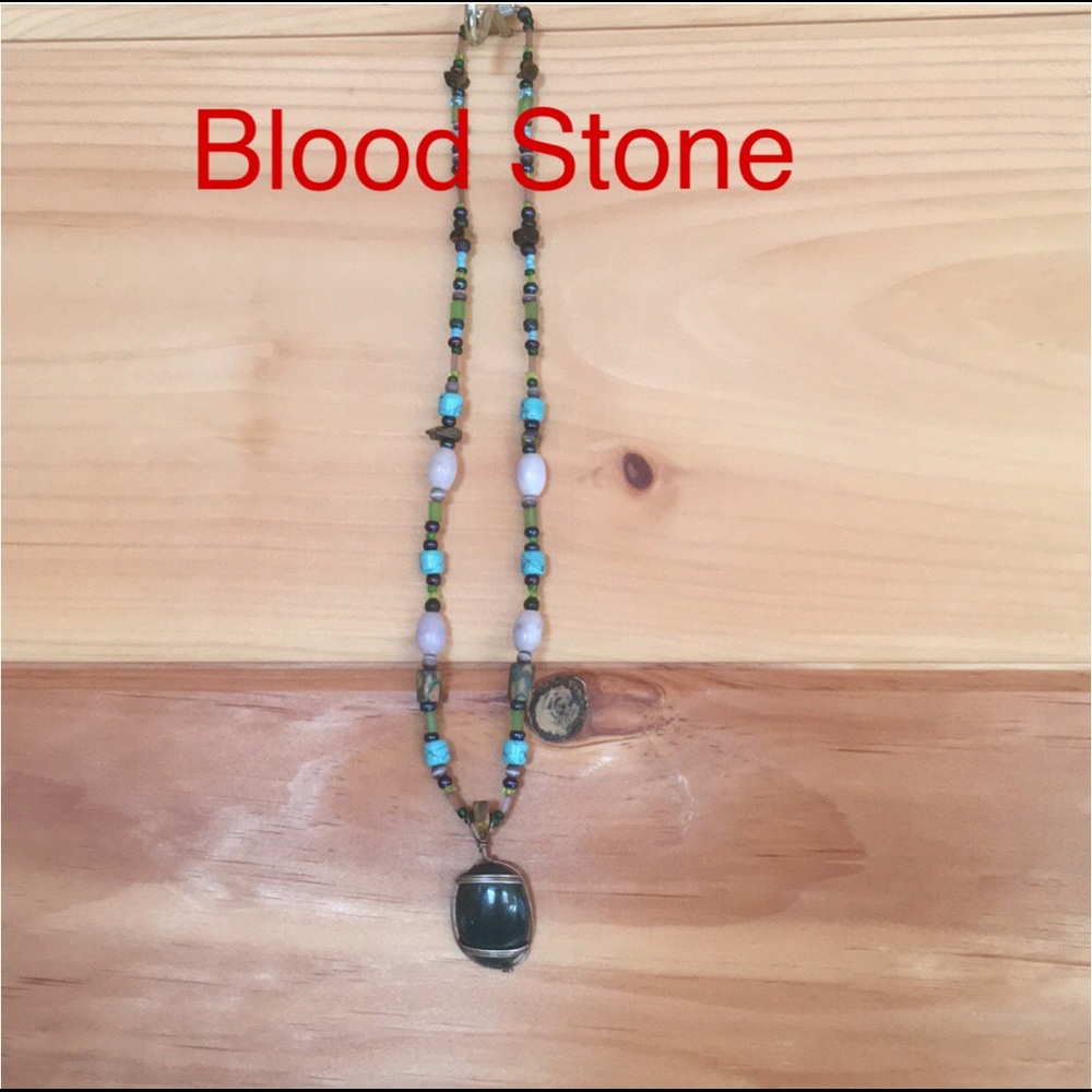 Bloodstone Handcrafted Necklace